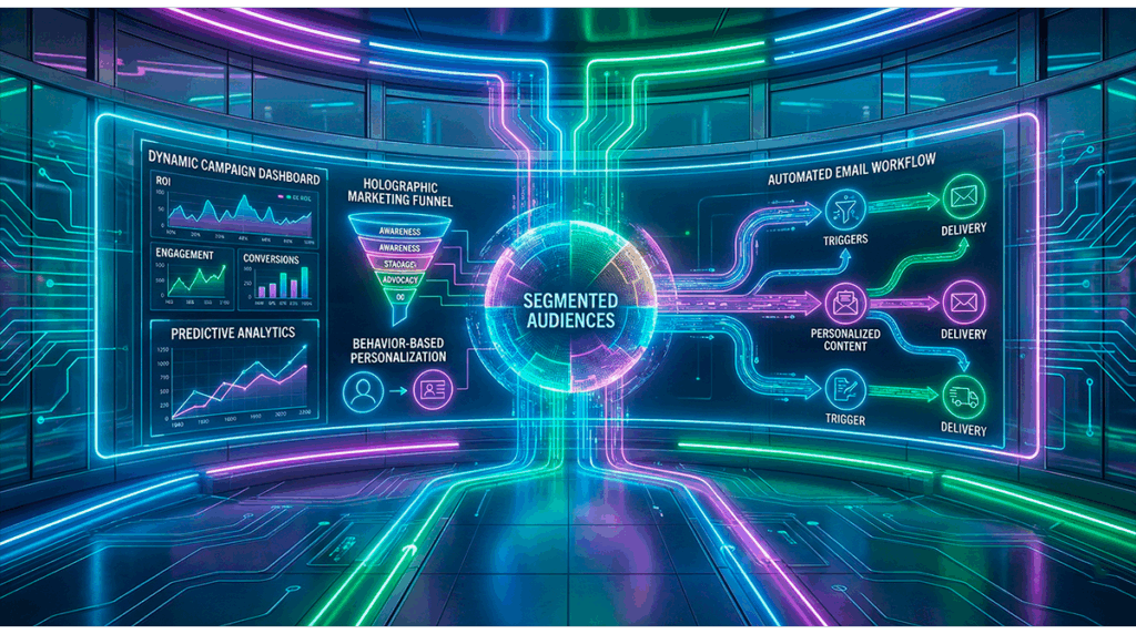 Marketing digital automatizado con inteligencia artificial, segmentación avanzada y campañas personalizadas